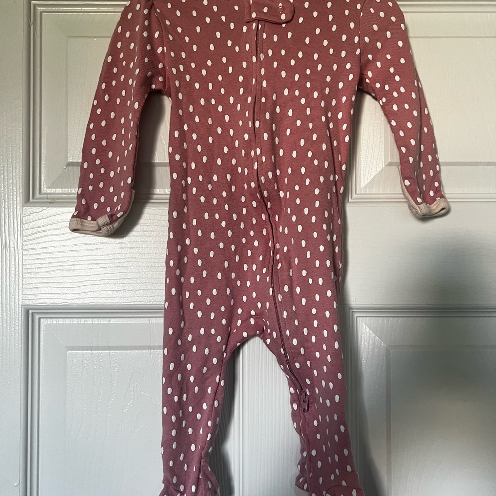 Pink Polka Dot baby One Piece